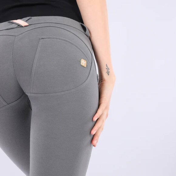 Freddy WR.UP Skinny Push Up Jean Grey Pink Contrast Size 6 - Picture 4 of 11